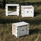 Colocación de la mesa adicional sobre la Camping Box Mini cerrada