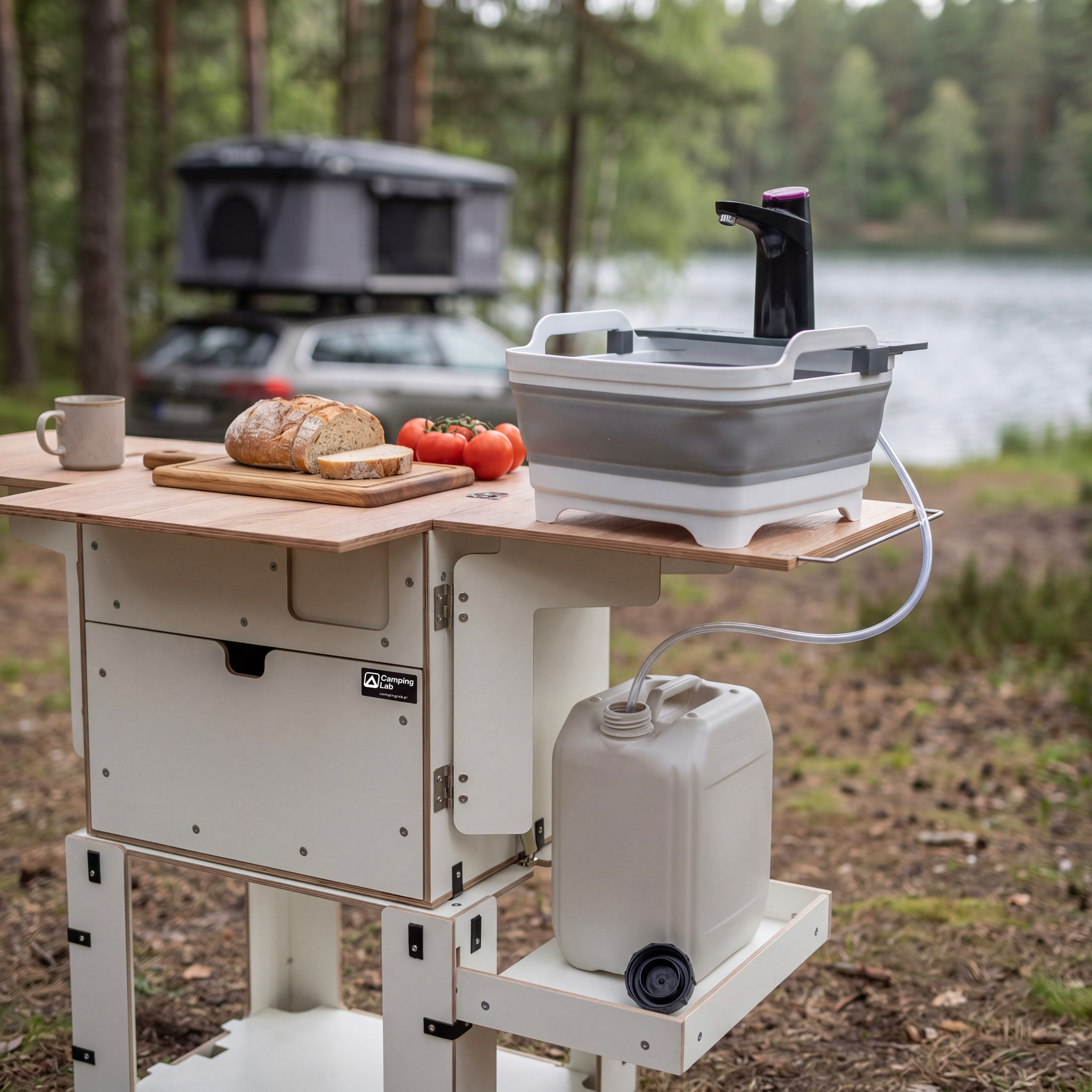 MOBILES CAMPING-WASCHBECKEN