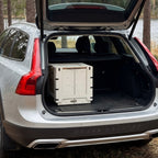 Mobile Camping Box kitchen in a car trunk