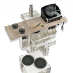 Camping Box – modular camping kitchen with fold-out worktops and drawers