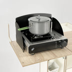 Space for a camping stove on the Camping Box worktop