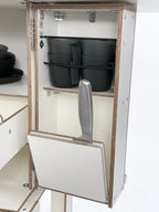 Camping kitchen interior – knife and cup organizer in the fold-out Camping Box